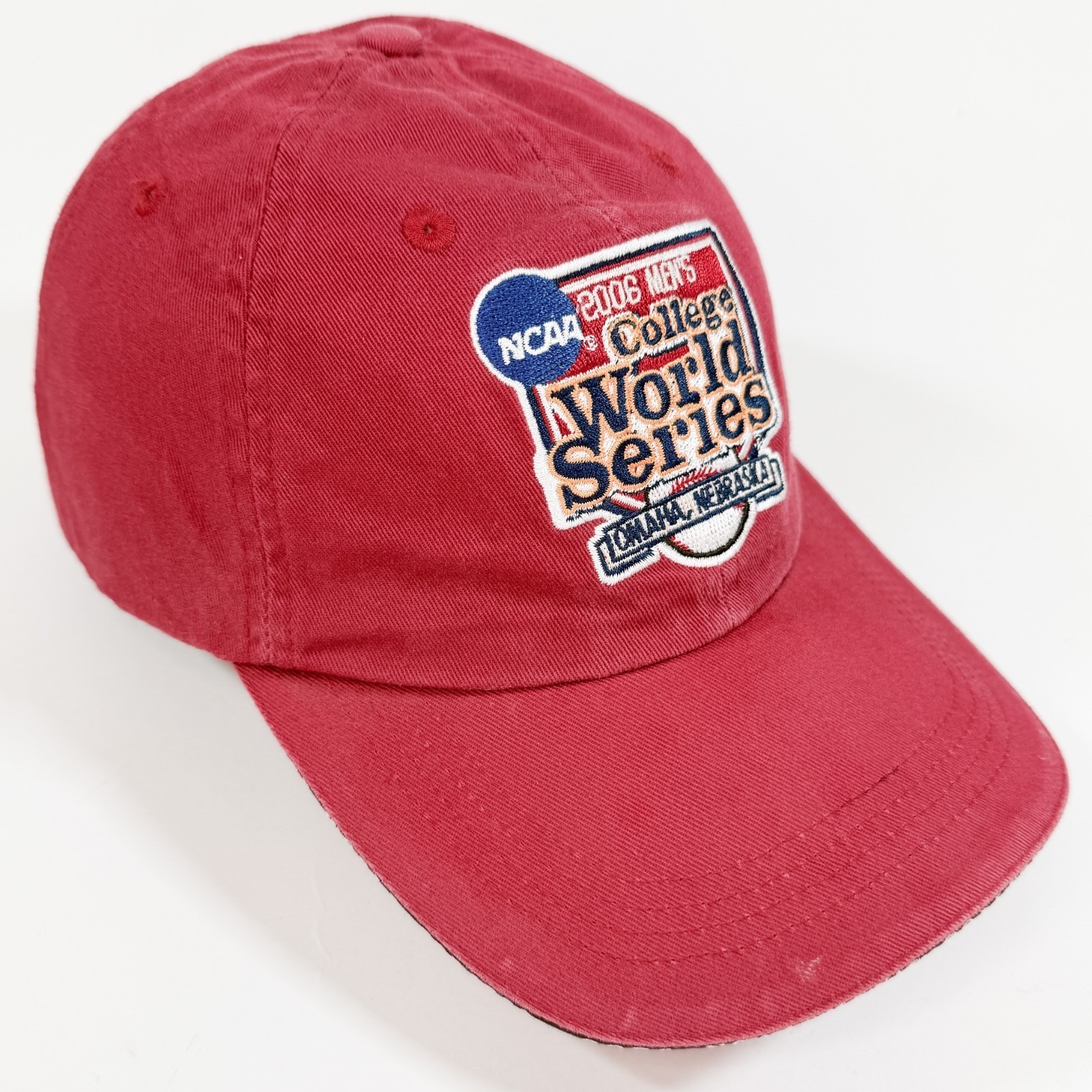 Vintage 2006 Ncaa College World Series Hat Omaha Nebraska Strapback Baseball Cap